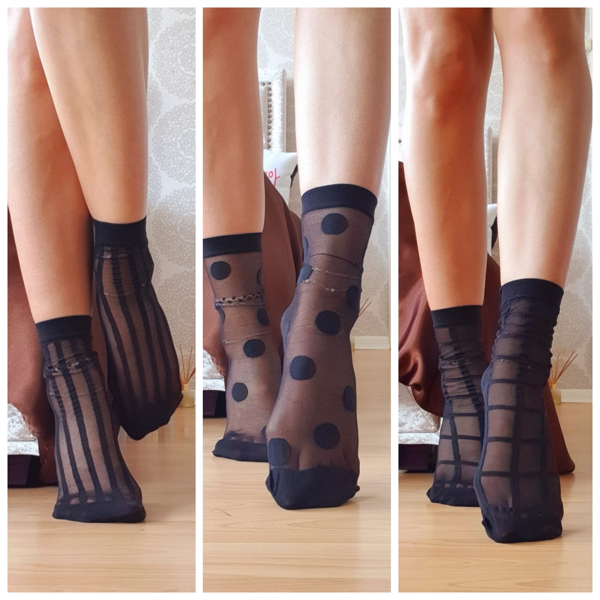 CalzItaly 3 Pairs Women Pop Socks